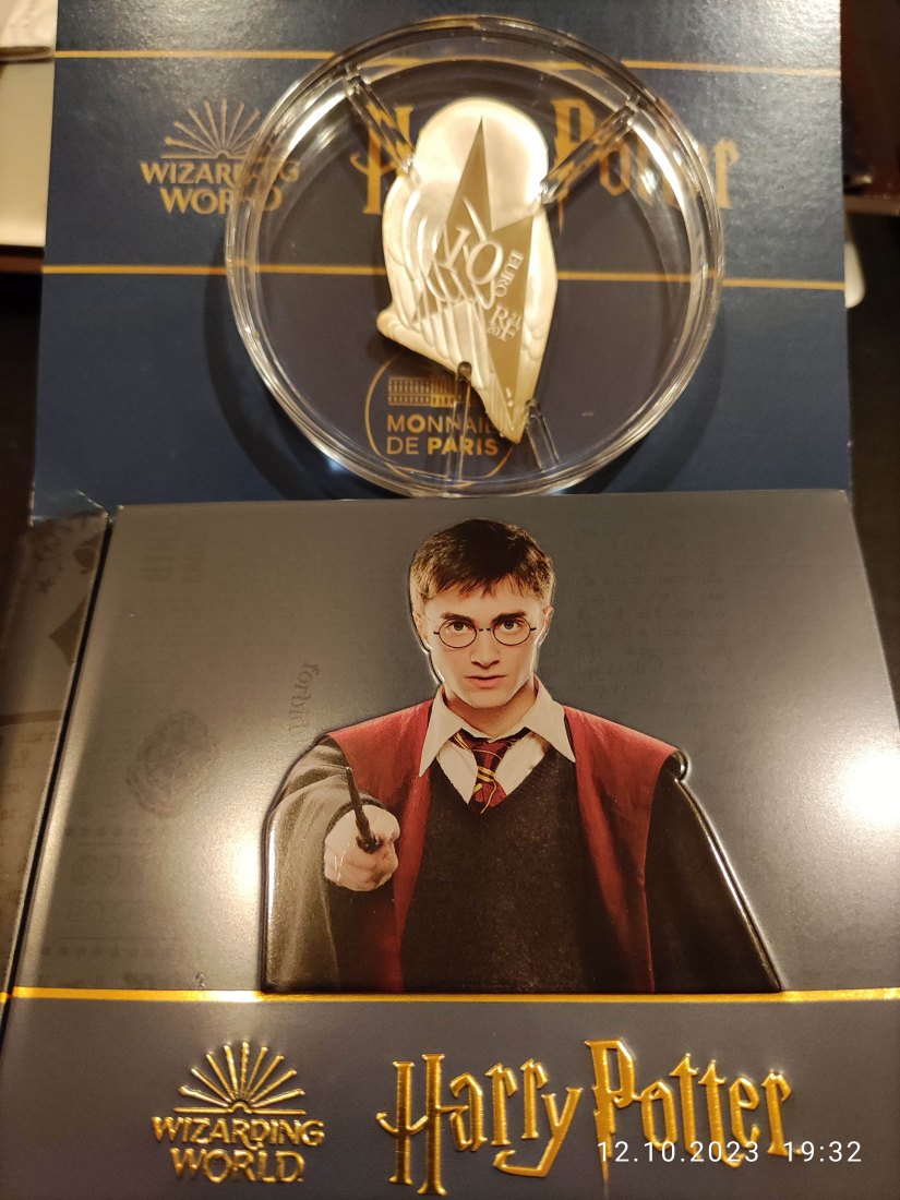  Frankreich Harry Potter Eule Hedwig 10 Euro Silber 2021 proof pp   