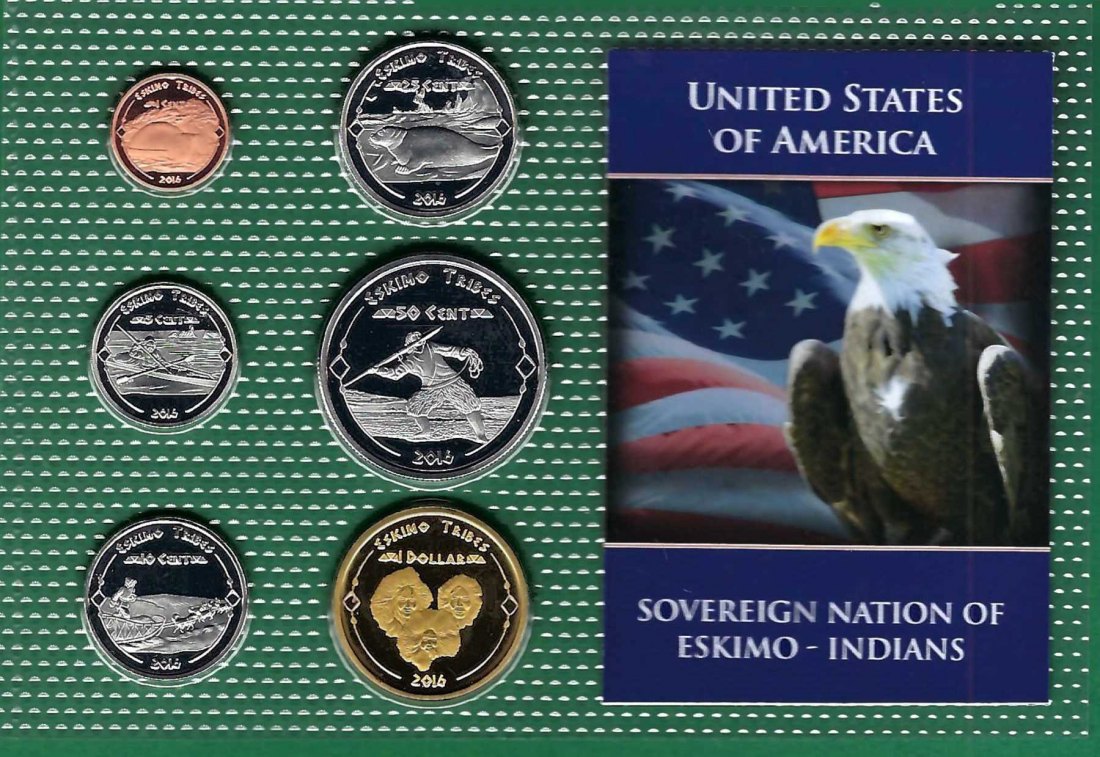  USA KMS Money of the Native American Nations 2016 Eskimo Goldankauf Koblenz Maurer Ab 314   