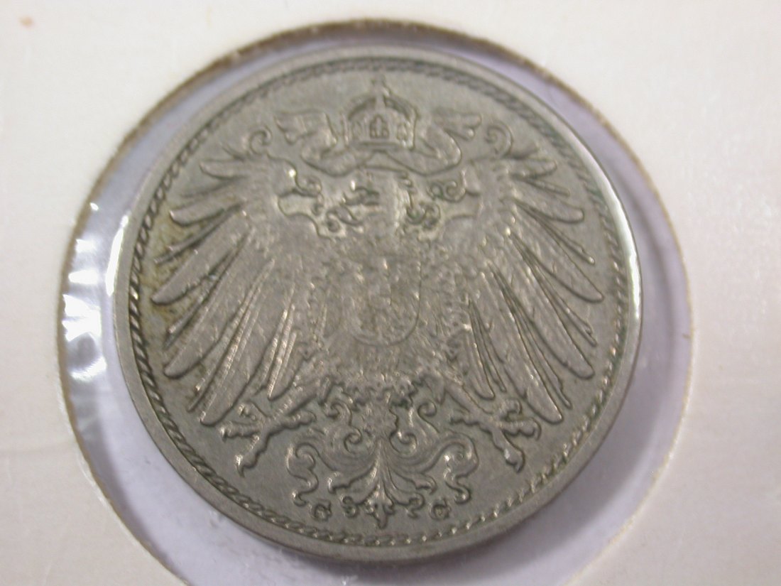  H15 KR  10 Pfennig 1915 G in f.vz/vz-st  RR   Originalbilder   