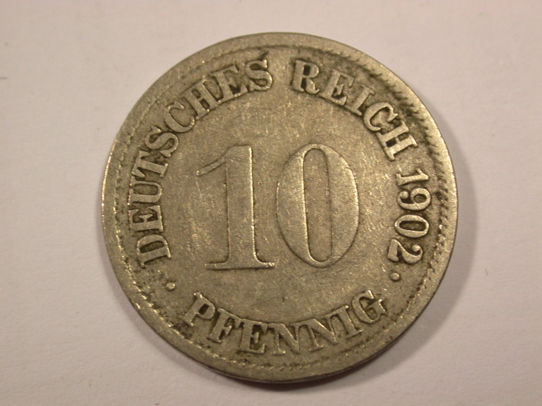 H15 KR 10 Pfennig 1905 G in ss Originalbilder