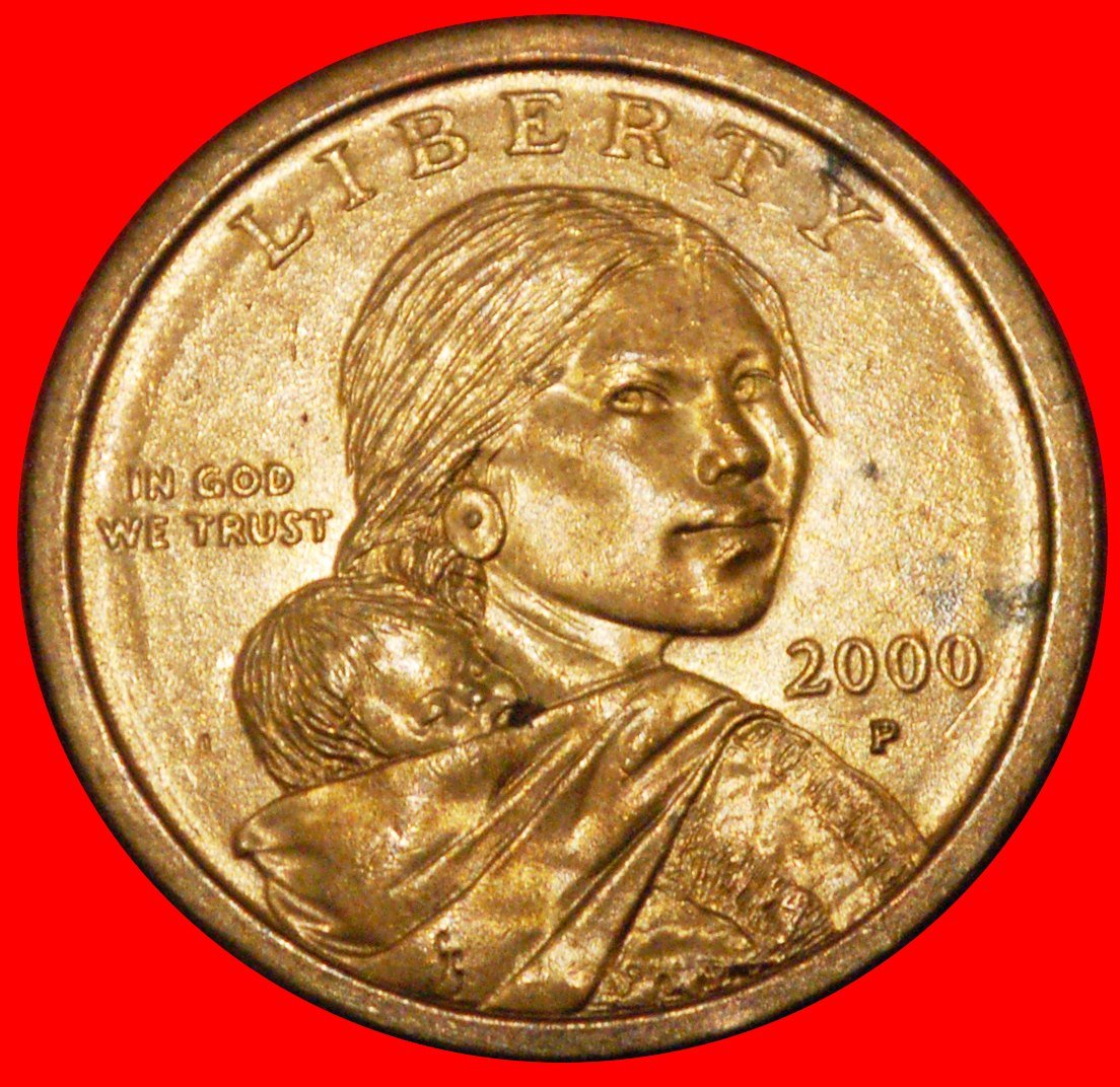  * SACAGAWEA (1788-1812): USA ★ 1 DOLLAR 2000P UNC MINT LUSTRE!★LOW START★ NO RESERVE!   