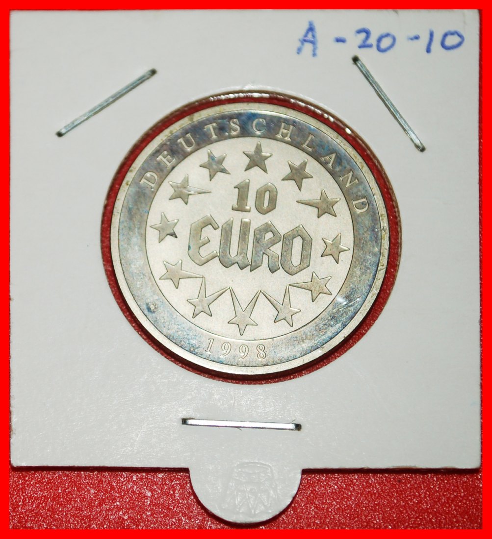  * ABDUCTION OF EUROPA (1997-1998): GERMANY★10 EURO 1998 PROOF LUSTRE UNCOMMON★LOW START★ NO RESERVE!   