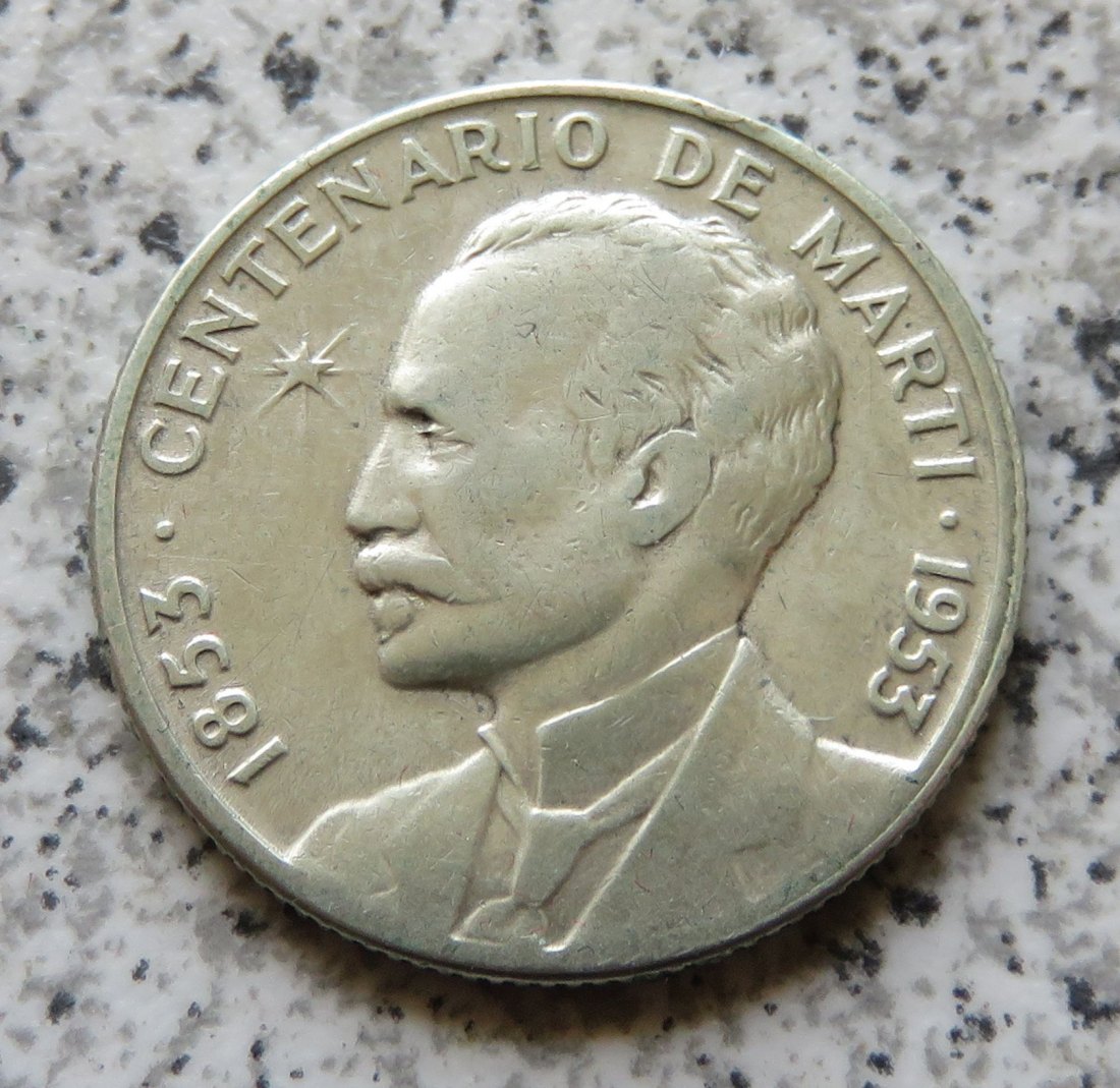 Cuba 25 Centavos 1953   