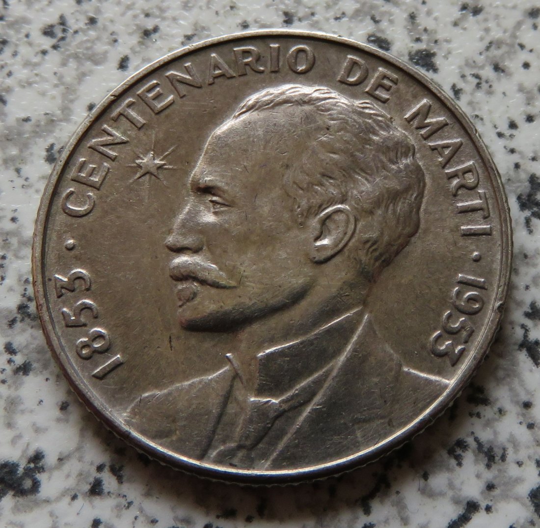  Cuba 25 Centavos 1953   
