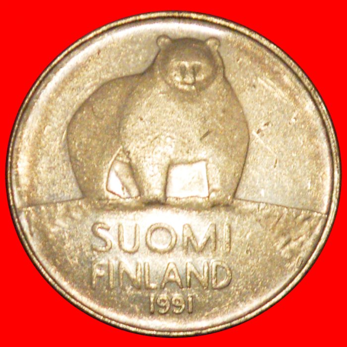 * POLAR BEAR (1990-2001): FINLAND ★ 50 PENCE 1991M! LOW START ★ NO RESERVE!