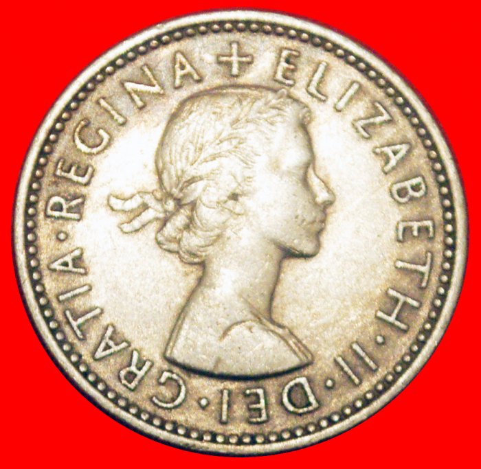  * SCHOTTISCHER LÖWE (1954-1970): GROSSBRITANNIEN ★ 1 SHILLING 1954! ELISABETH II. ★OHNE VORBEHALT!   