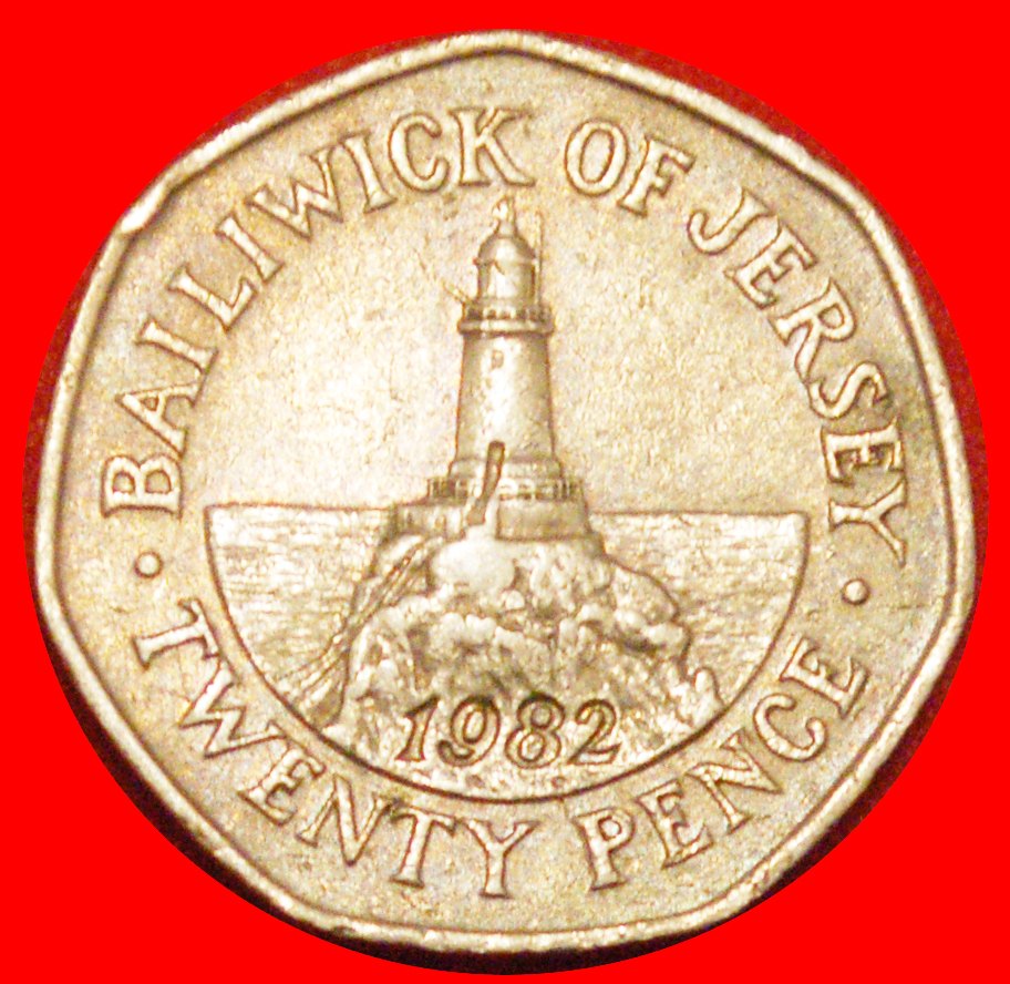 * YEAR-TYPE: JERSEY ★ 20 PENCE 1982! UNCOMMON TYPE! LOW START ★ NO RESERVE!