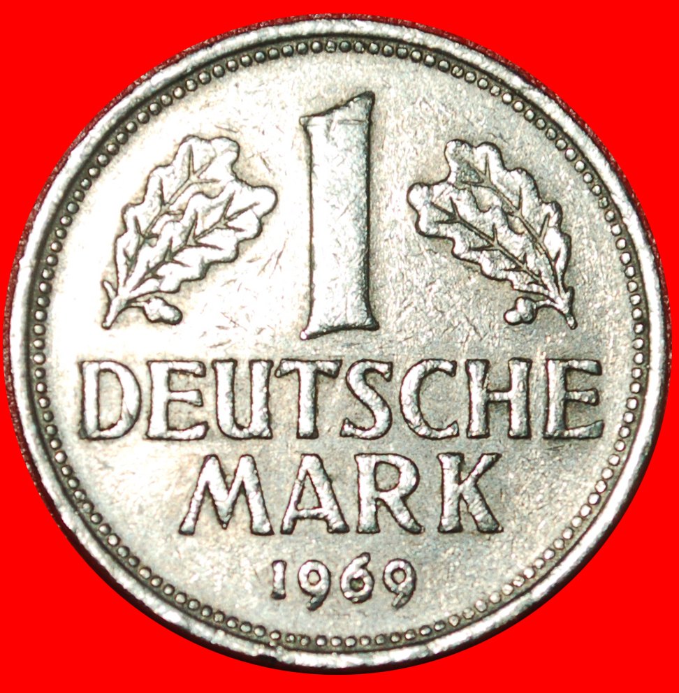  * NOT COMMUNIST TYPE (1950-2001): GERMANY ★ 1 DEUTSCHE MARK 1969D! LOW START ★ NO RESERVE!   