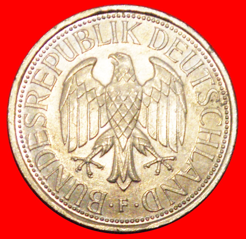  * NICHT KOMMUNISTISCHER TYP (1950-2001): DEUTSCHLAND ★ 1 DEUTSCHE MARK 1992F uSTG ★OHNE VORBEHALT!   