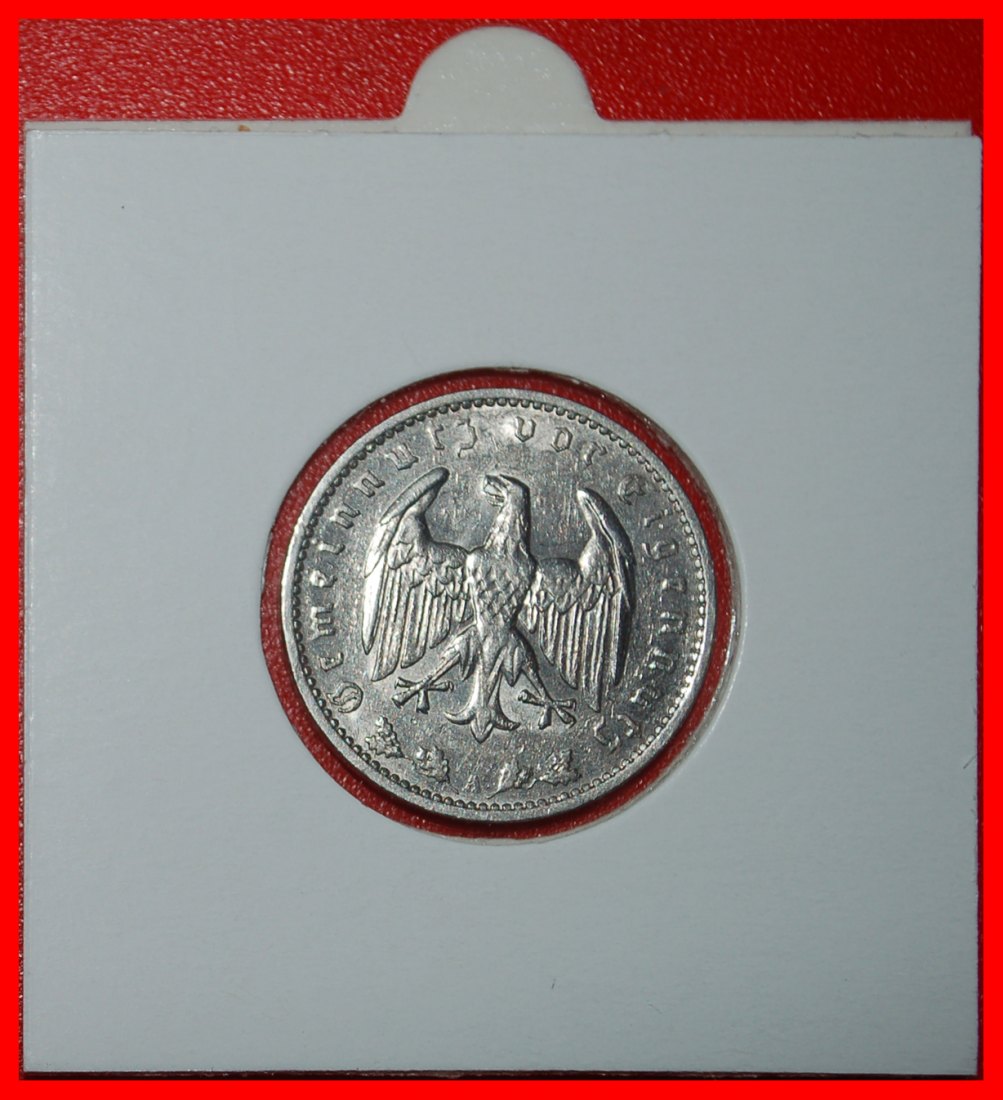  * NO SWASTIKA (1933-1939):GERMANY★1 MARK 1934A! THIRD REICH (1933-1945) HOLDER★LOW START★NO RESERVE!   