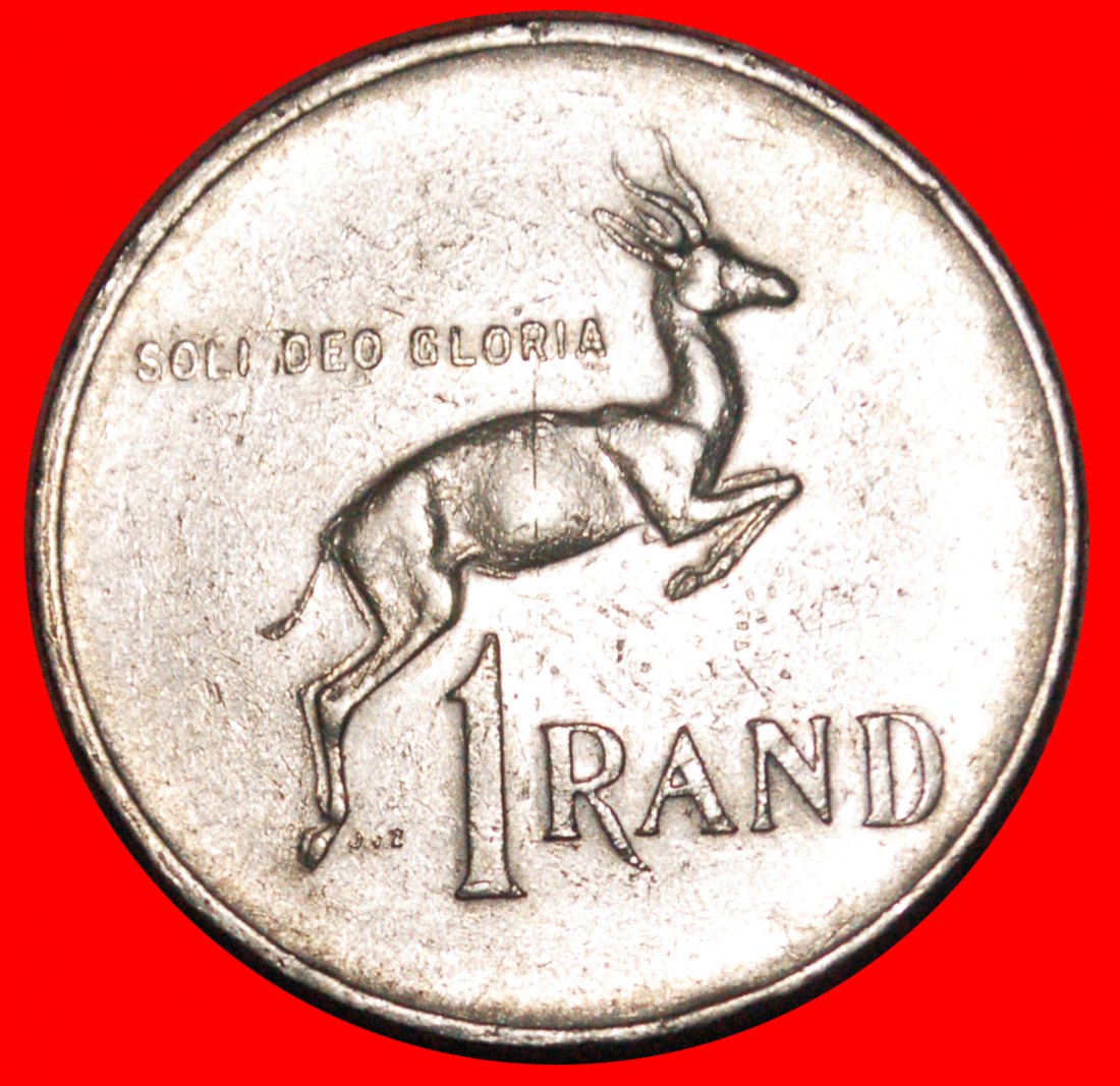  * SPRINGBOK (1977-1989): SOUTH AFRICA ★ 1 RAND 1978 DIE A! LOW START ★ NO RESERVE!   