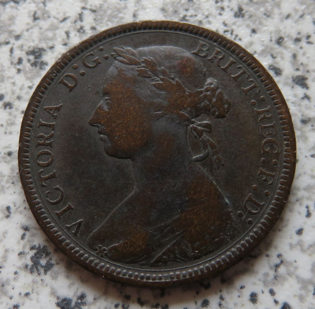  Großbritannien half Penny 1887   