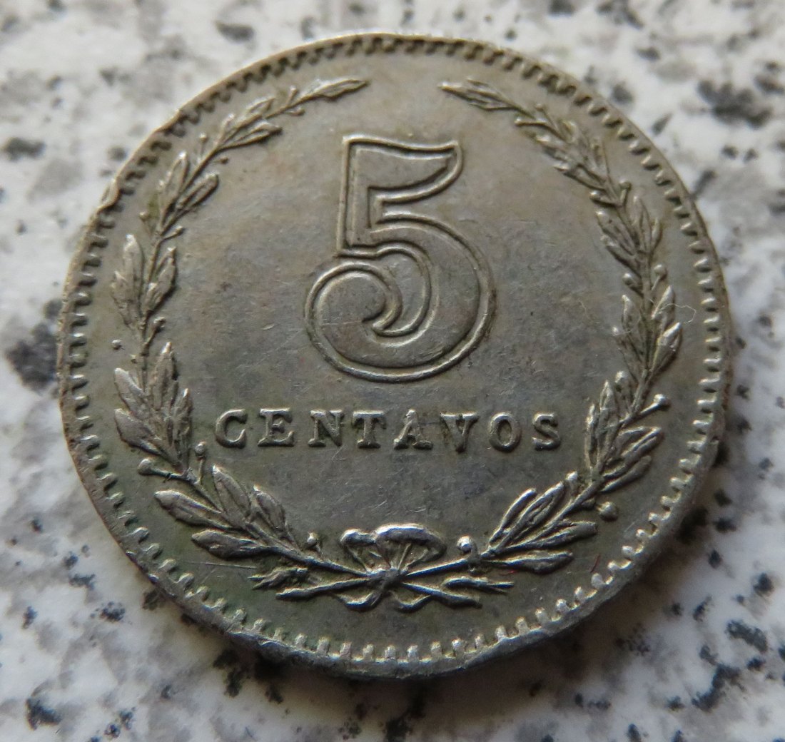  Argentinien 5 Centavos 1909   