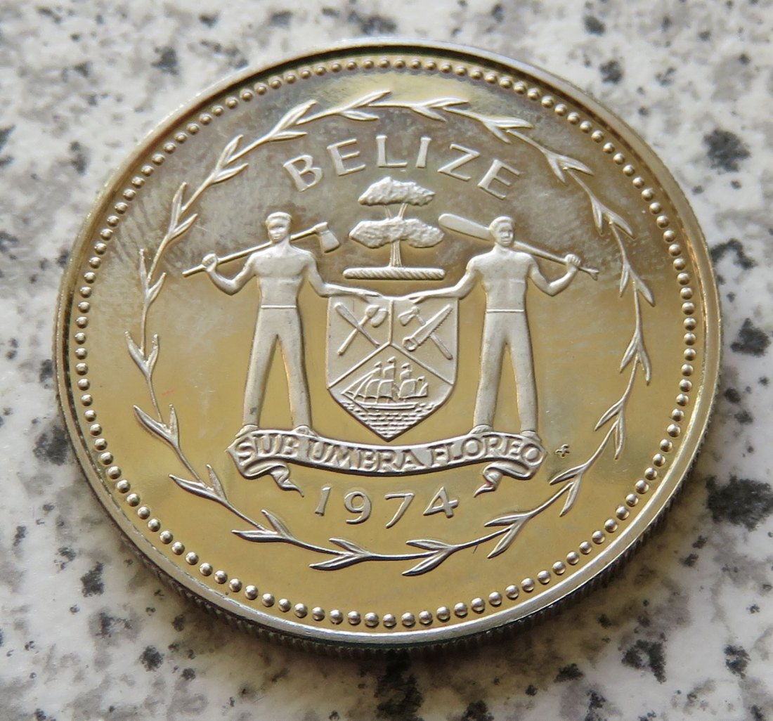  Belize 25 Cents 1974   
