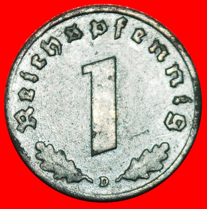  * SWASTIKA: GERMANY ★ 1 PFENNIG 1942D! TYPE 1940-1945 THIRD REICH 1933-1945★LOW START ★ NO RESERVE!   