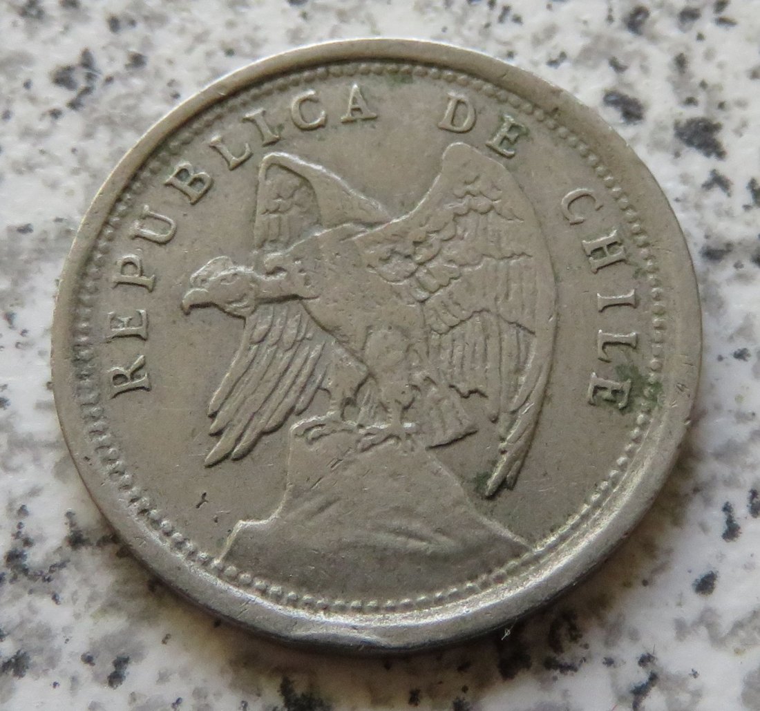  Chile 10 Centavos 1923   