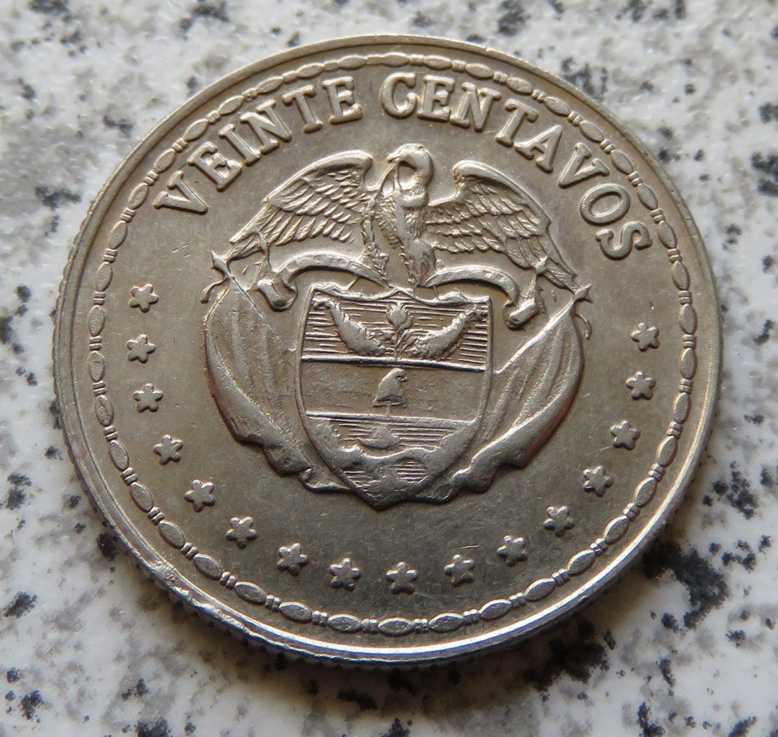  Columbien 20 Centavos 1963   