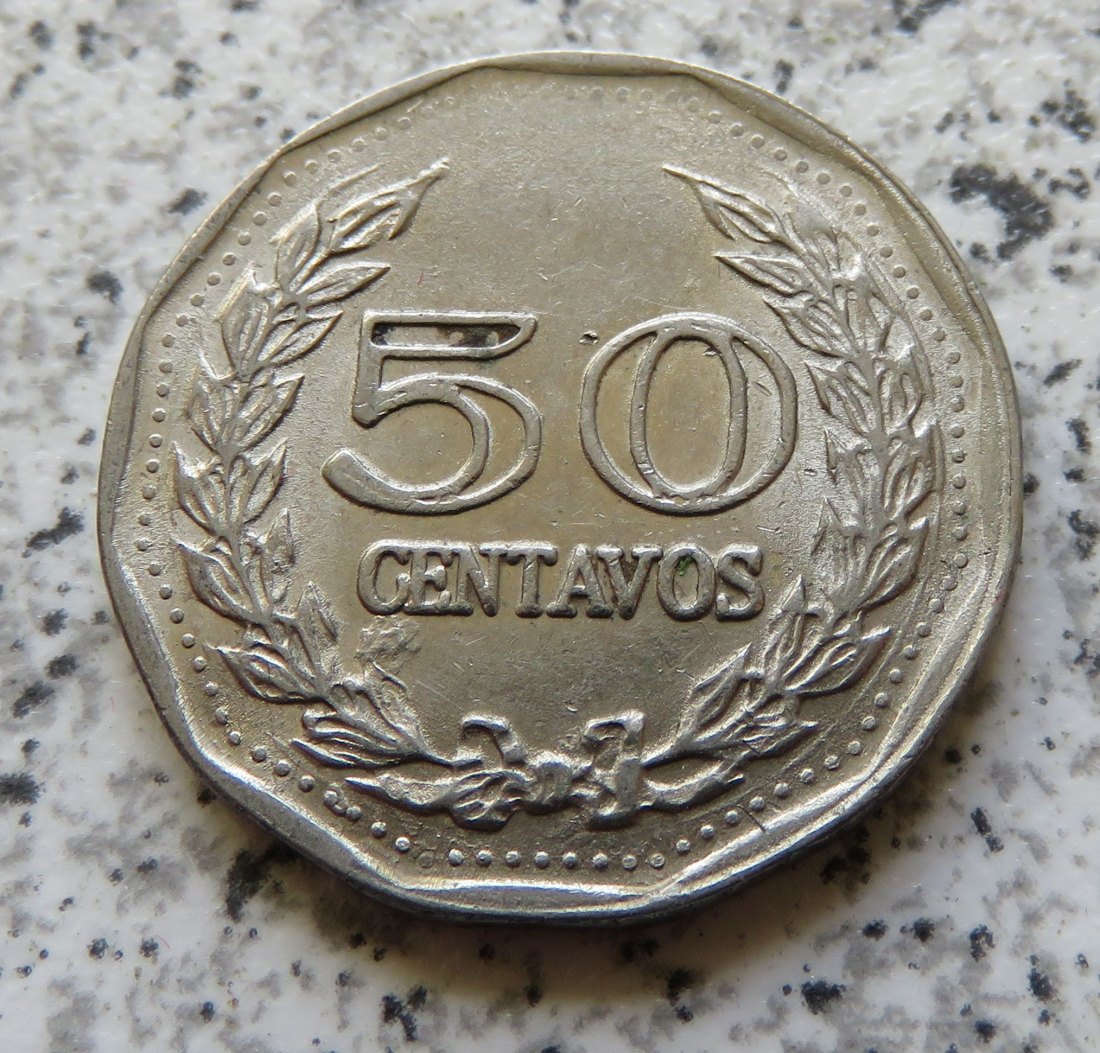  Columbien 50 Centavos 1975   