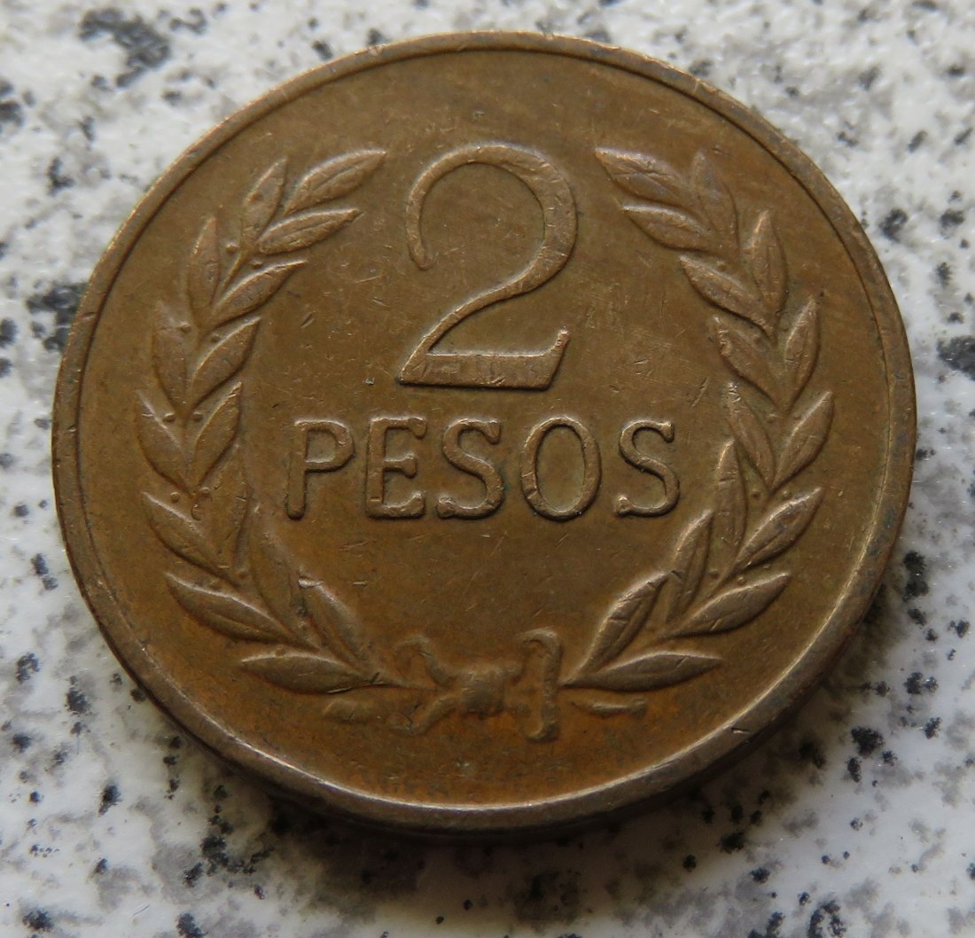  Columbien 2 Pesos 1987   