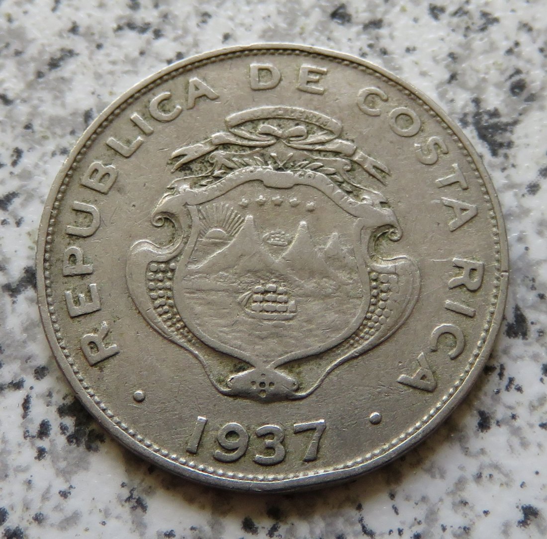  Costa Rica 25 Centimos 1937   