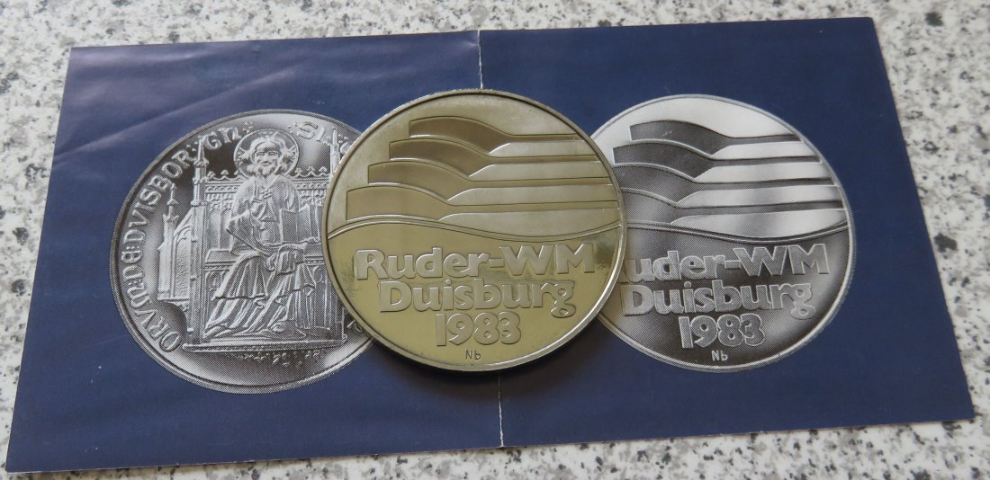  Erste Niobmedaille der Welt Duisburg 1983   