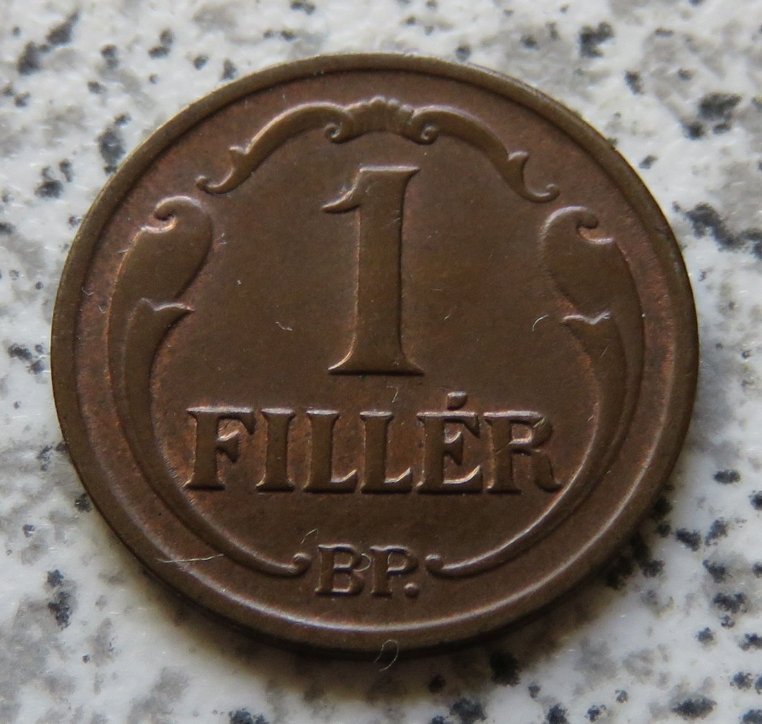  Ungarn 1 Filler 1938   