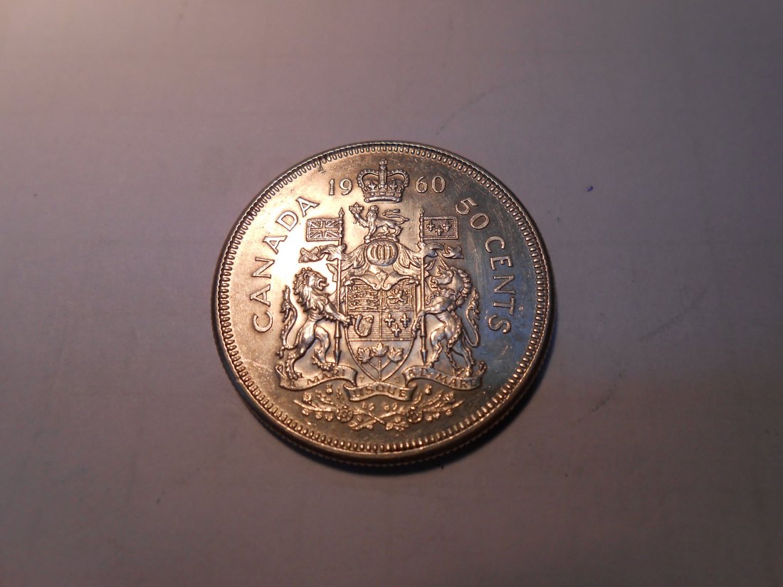  Kanada 50 Cent 1960 Silber 800   