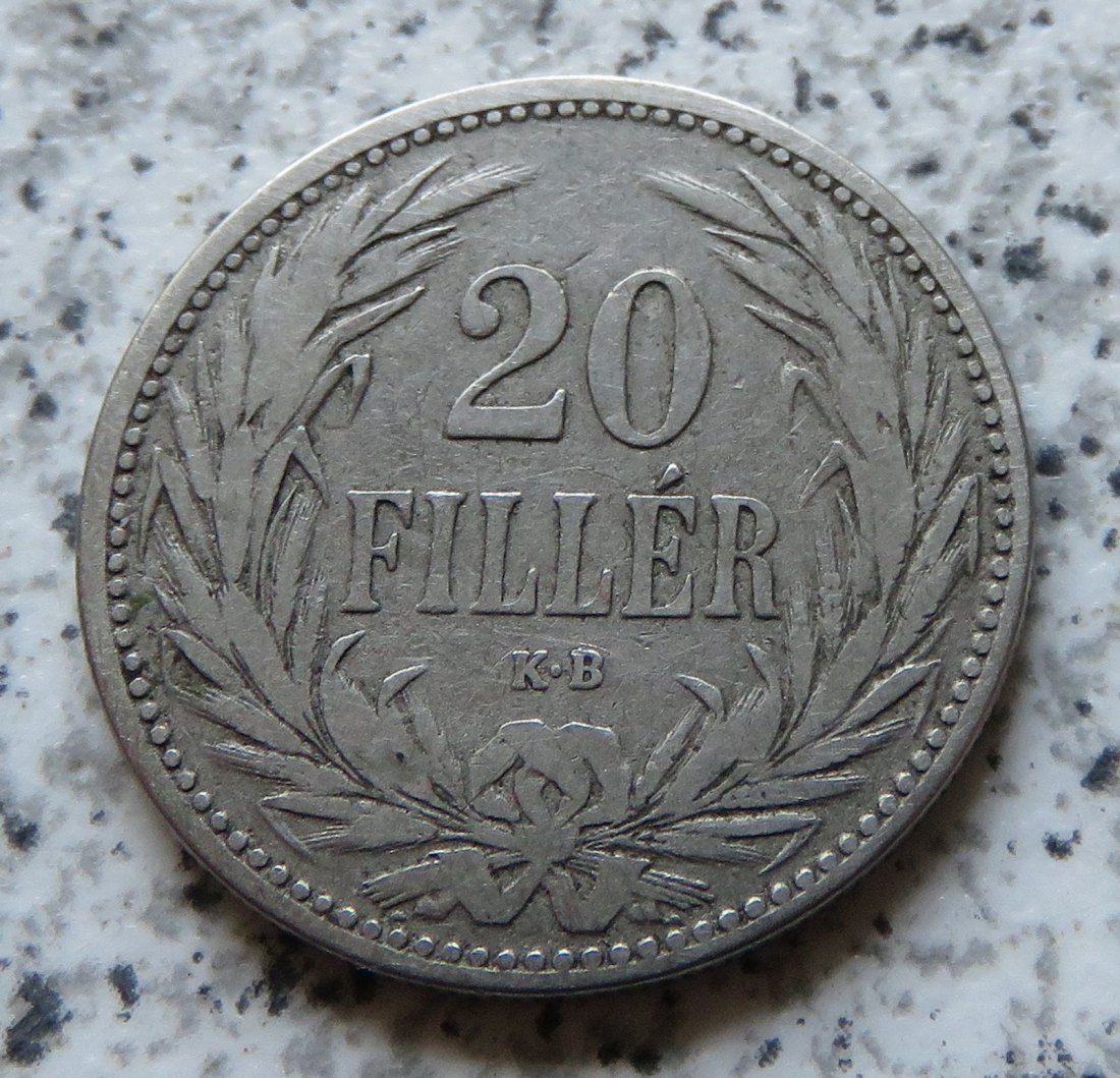  Ungarn 20 Filler 1892   