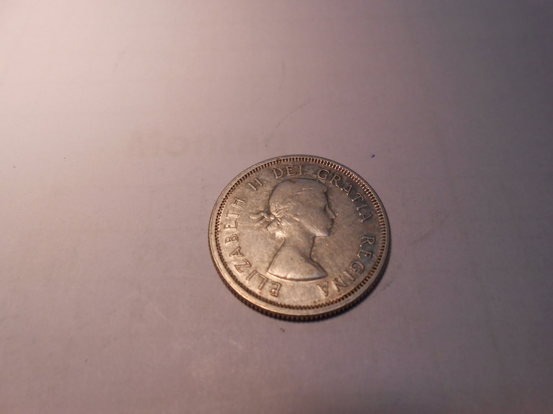  Kanada 25 Cent 1961 Silber 800   