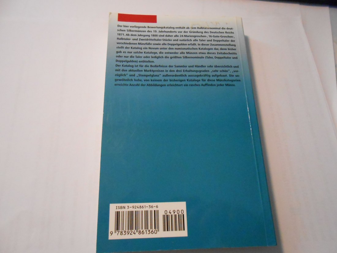  Katalog Die deutschen Silbermünzen von 1800-1872   