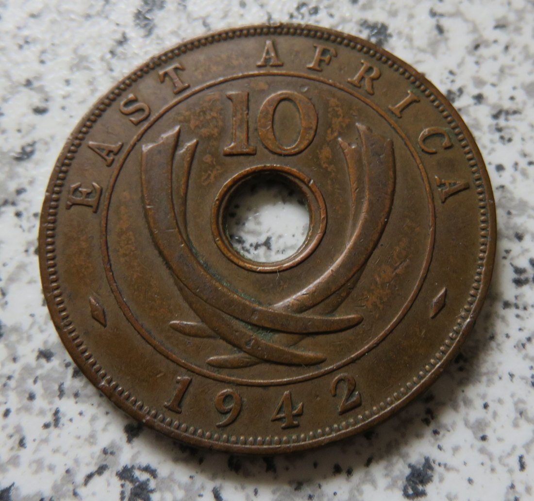  East Africa 10 Cents 1942 / Ostafrika 10 Cents 1942   