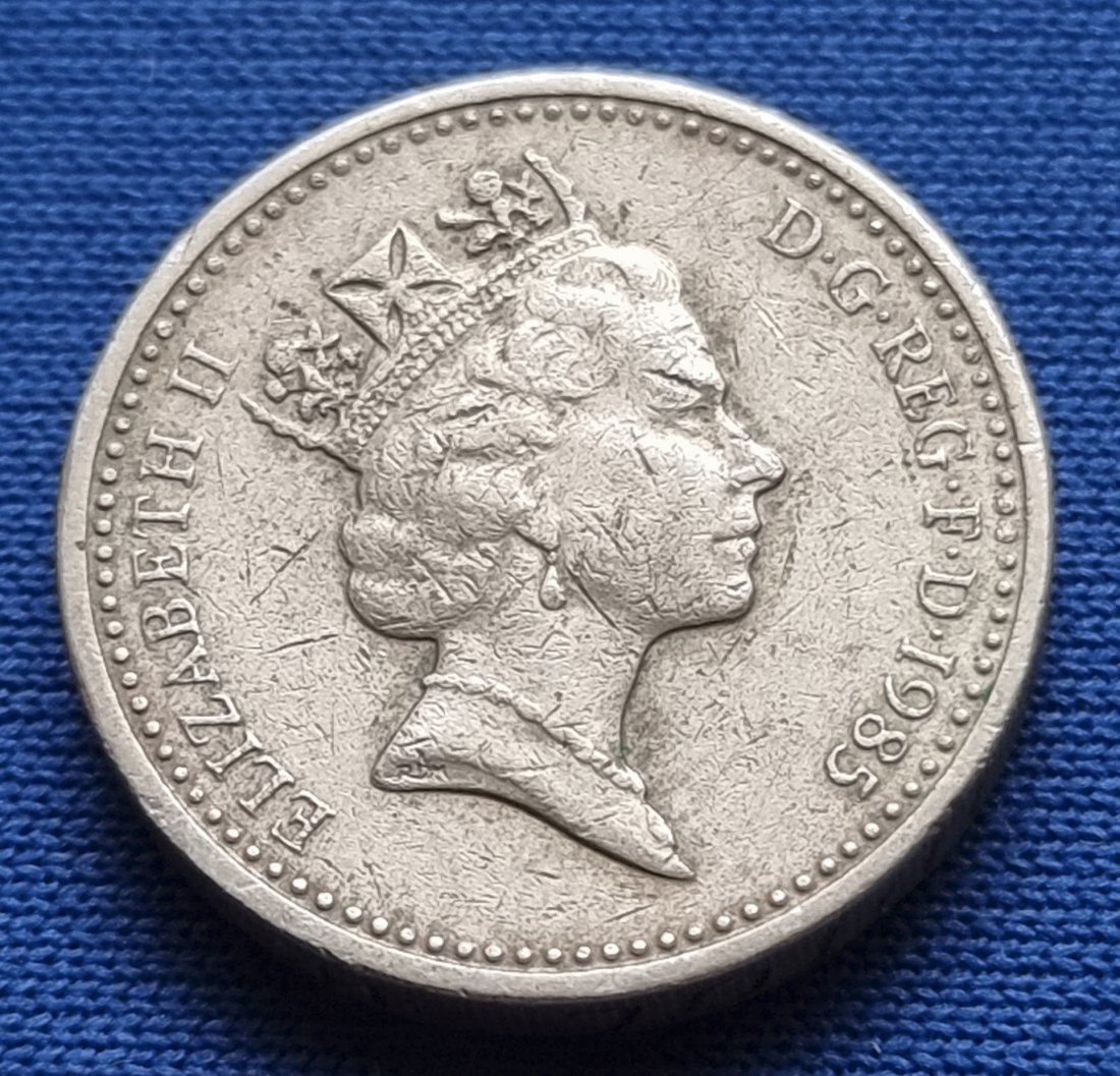  906(12) 1 Pfund (Großbritannien) 1985 in ss ....................................... von Berlin_coins   