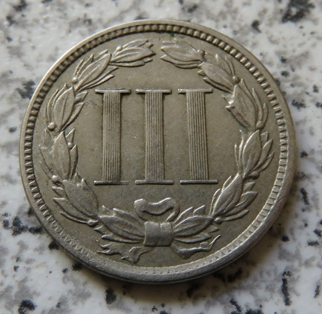  USA 3 Cents 1868   