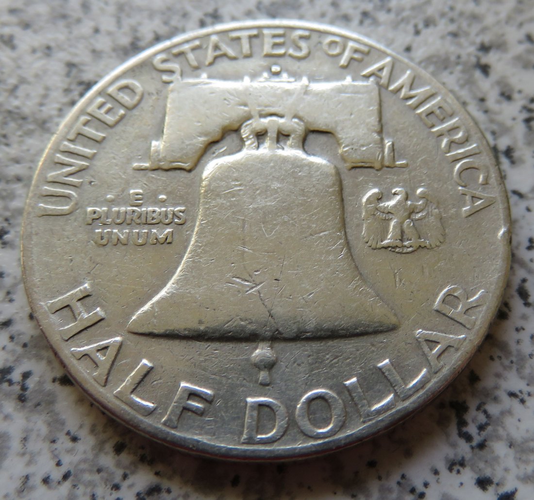  USA 1/2 Dollar 1951 D / Franklin half Dollar 1951 D   