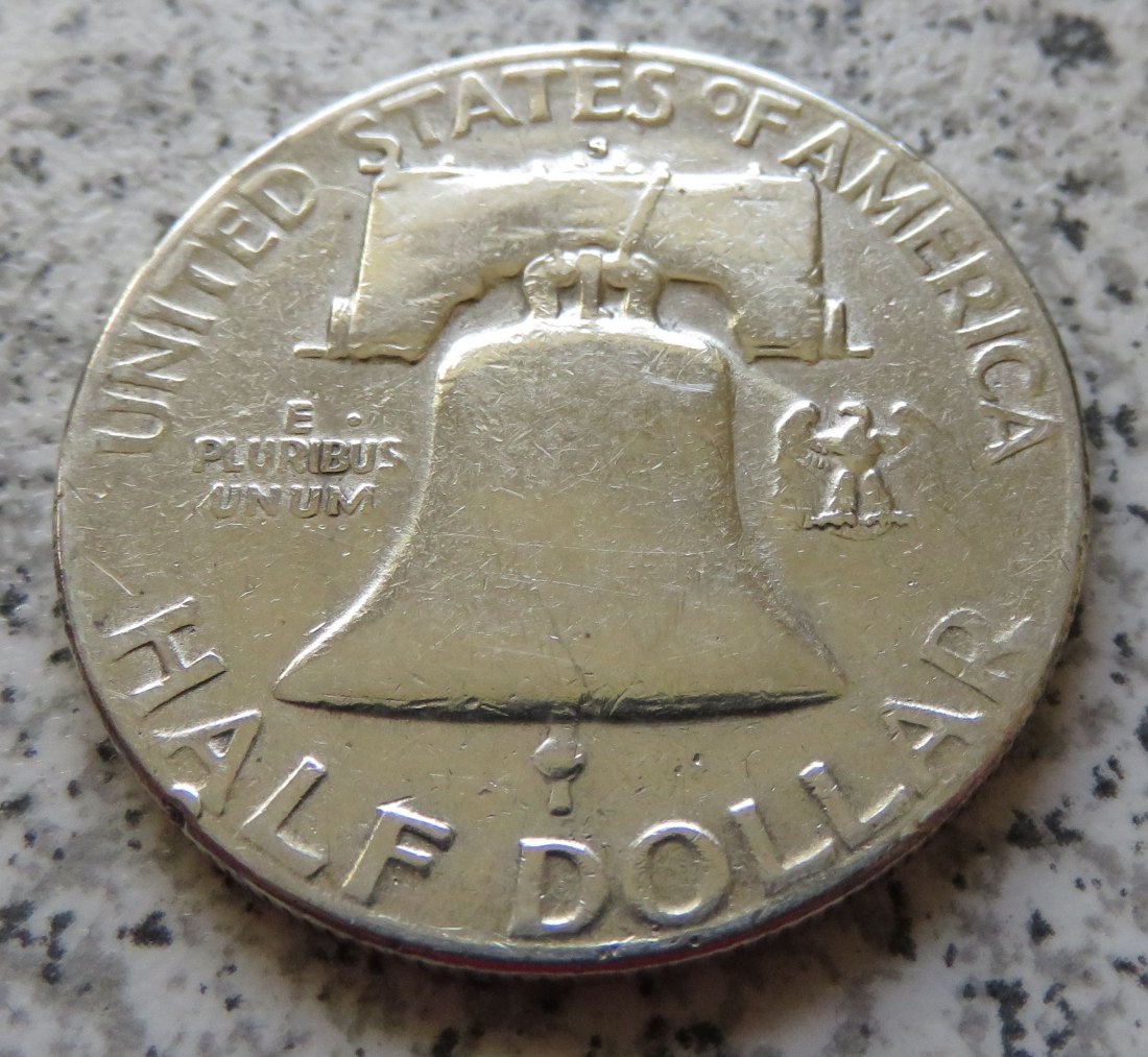  USA 1/2 Dollar 1951 S / Franklin half Dollar 1951 S   