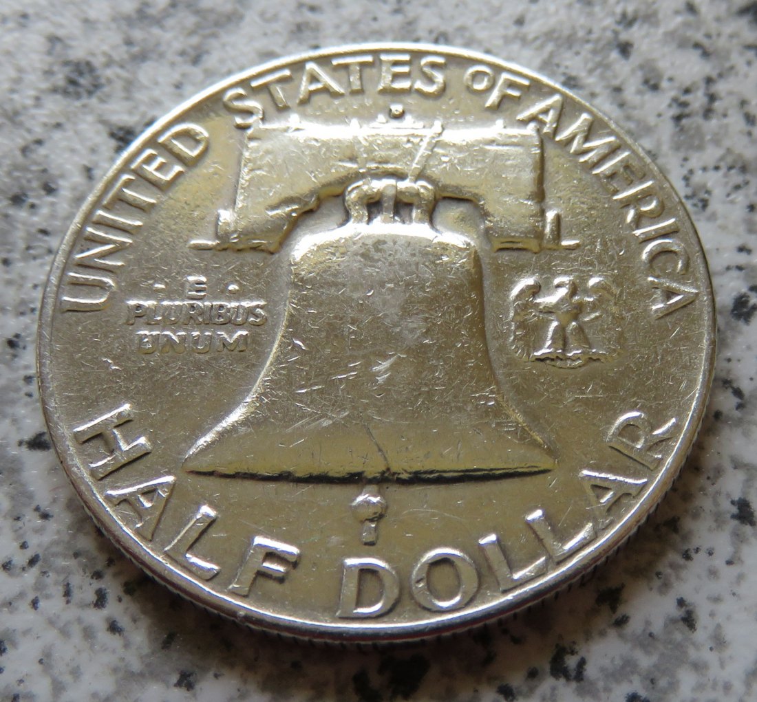  USA 1/2 Dollar 1954 D / Franklin half Dollar 1954 D   