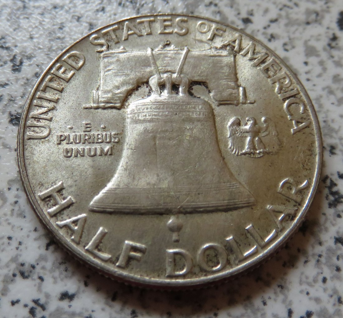  USA 1/2 Dollar 1962 D / Franklin half Dollar 1962 D   