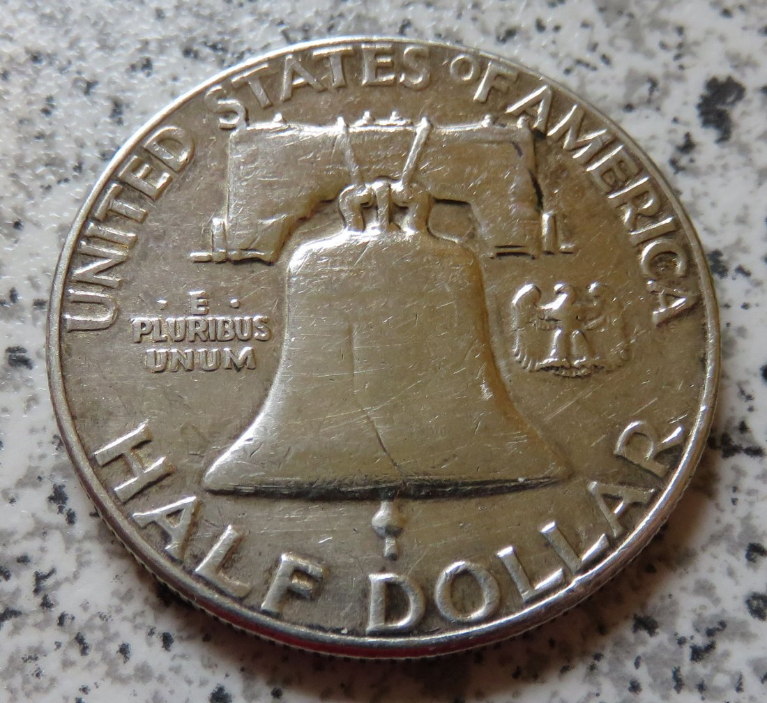  USA 1/2 Dollar 1963 / Franklin half Dollar 1963   