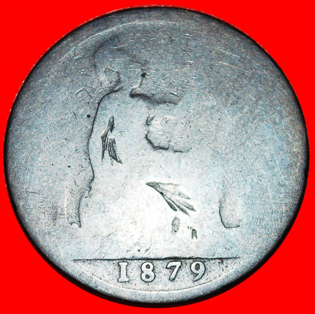  * HERRIN DER SEEN (1860-1894): GROSSBRITANNIEN ★ PENNY 1879! VICTORIA (1837-1901)★OHNE VORBEHALT!   