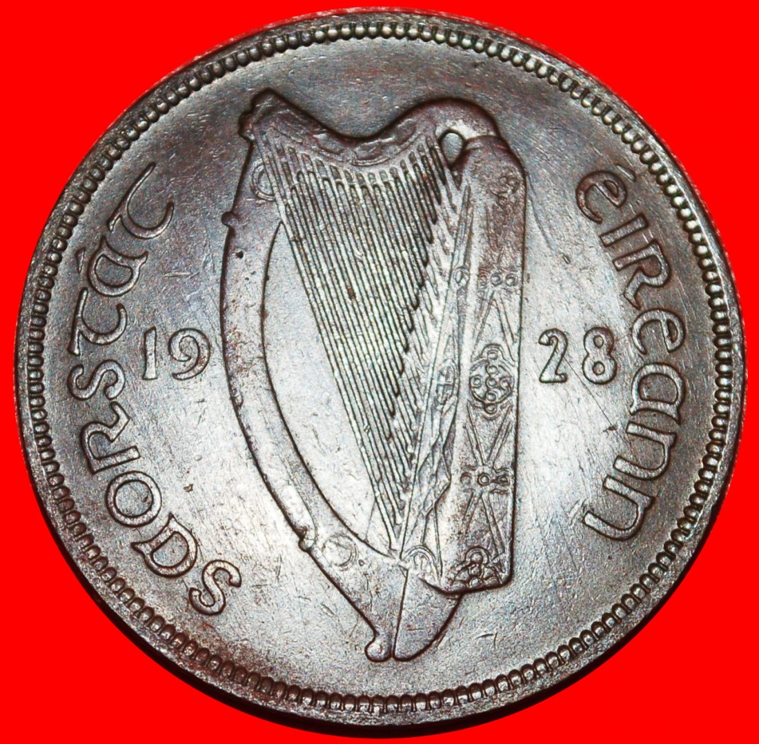  * GROSSBRITANNIEN (1928-1937): IRLAND ★ 1 PENNY 1928 HENNE & 4 KÜKEN!★OHNE VORBEHALT!   