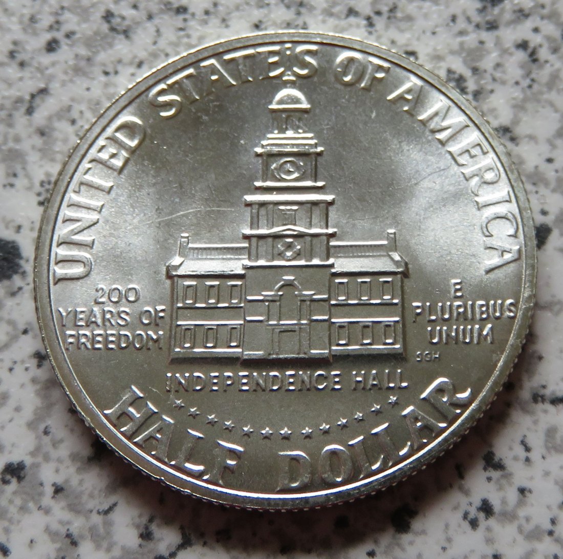  USA 1/2 Dollar 1976 S / Kennedy half Dollar 1976 S, Silberversion   
