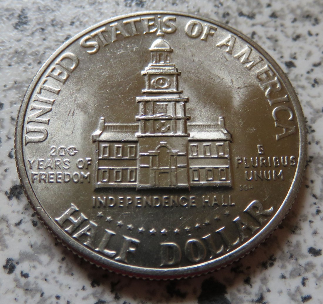  USA 1/2 Dollar 1976 D / Kennedy half Dollar 1976 D   