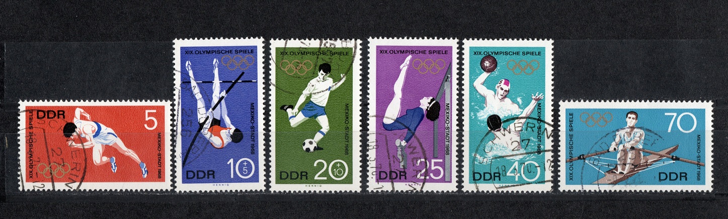  DDR 1968 Mi. 1404-1409 Kompl.-Satz (6W.) *Echt Gelaufen / Mi 4,- €   