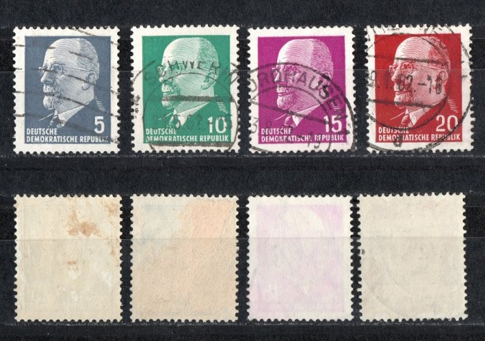  DDR 1961 Mi.845-848 *Echt gelaufen   