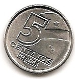  Brasilien 5 Centavos 1989 #60   