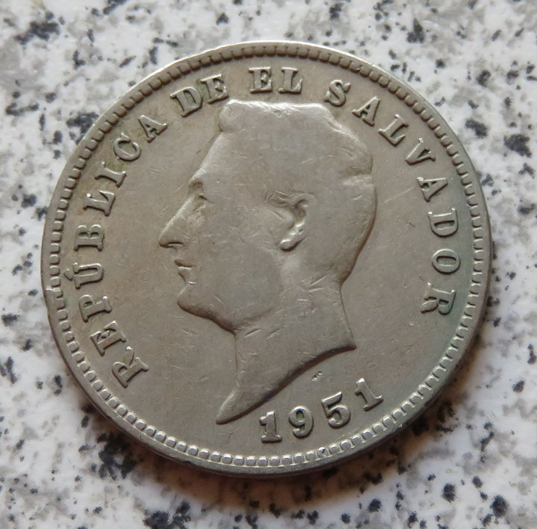  El Salvador 10 Centavos 1951   