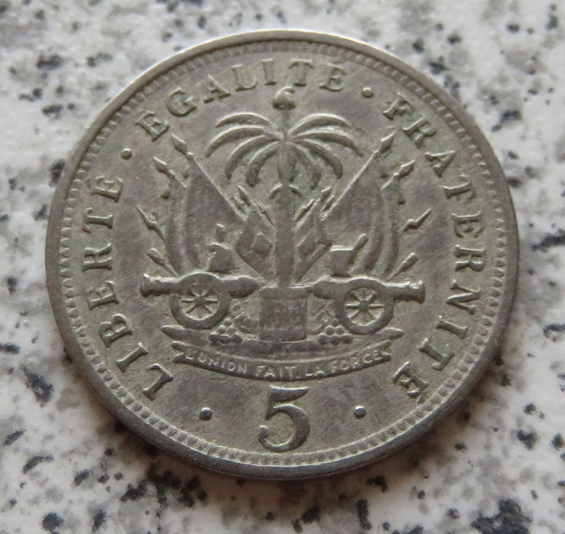 Haiti 5 Centimes 1904   