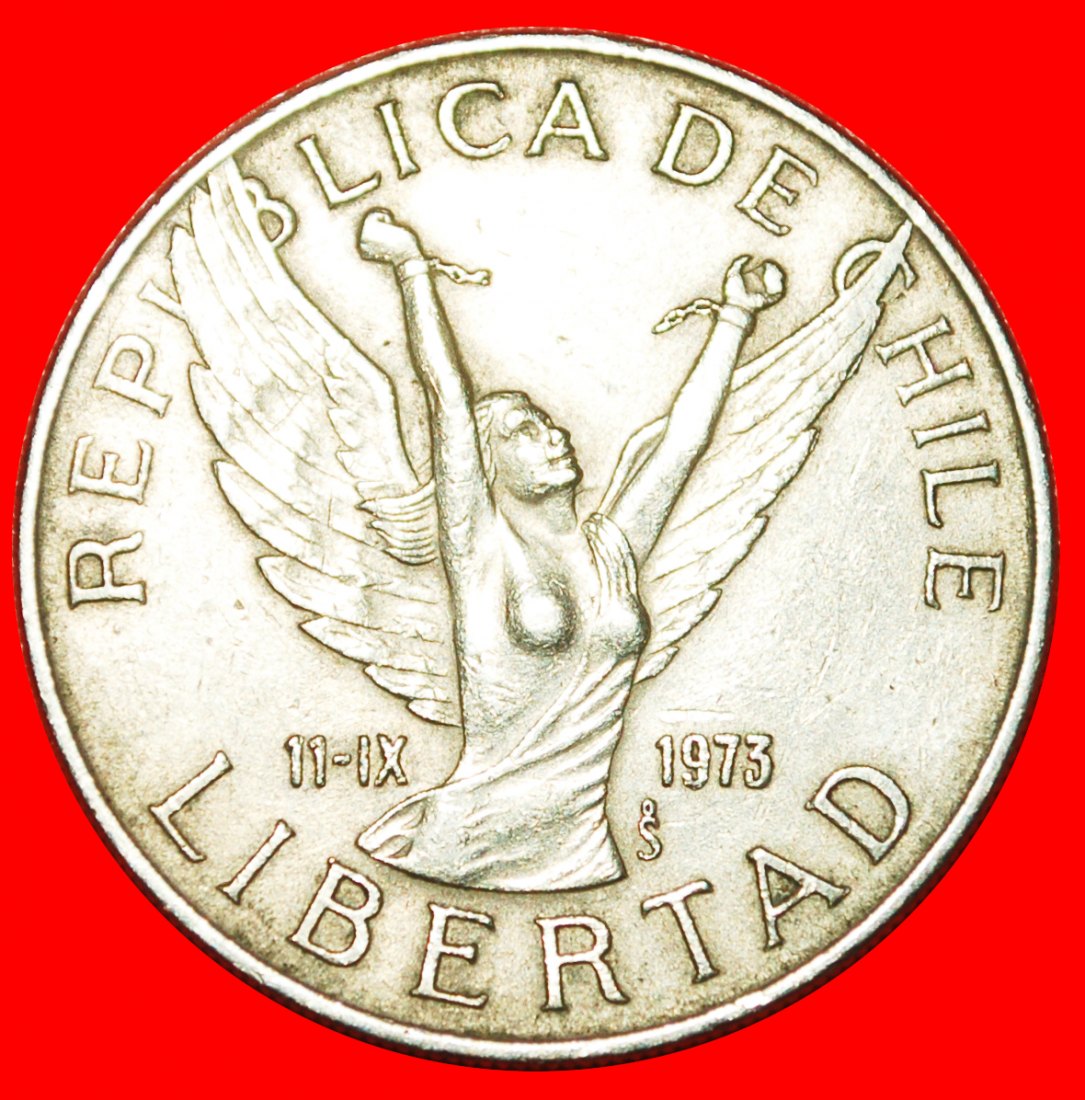  * ANGEL 1973 (1976-1980): CHILE ★ 10 PESOS 1977!★LOW START ★ NO RESERVE!   