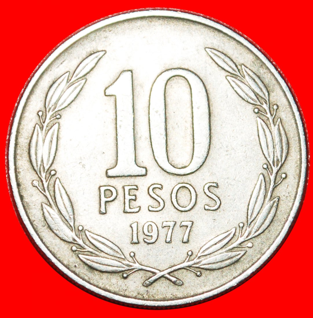  * ANGEL 1973 (1976-1980): CHILE ★ 10 PESOS 1977!★LOW START ★ NO RESERVE!   