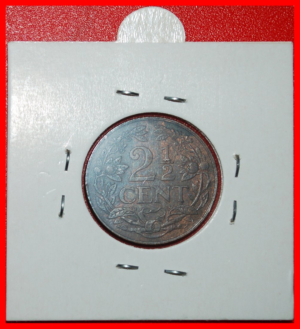 * RAMPANT LÖWE (1912-1941): NIEDERLANDE ★ 2 1/2 CENT 1941! WILHELMINA (1890-1948) IN★OHNE VORBEHALT!